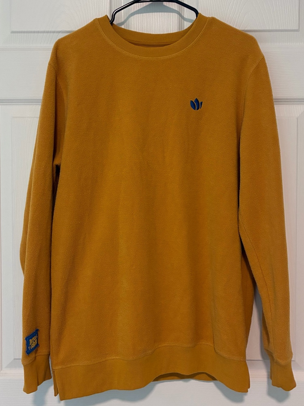 Dutch Bros Men's Crewneck Sweater in Mustard